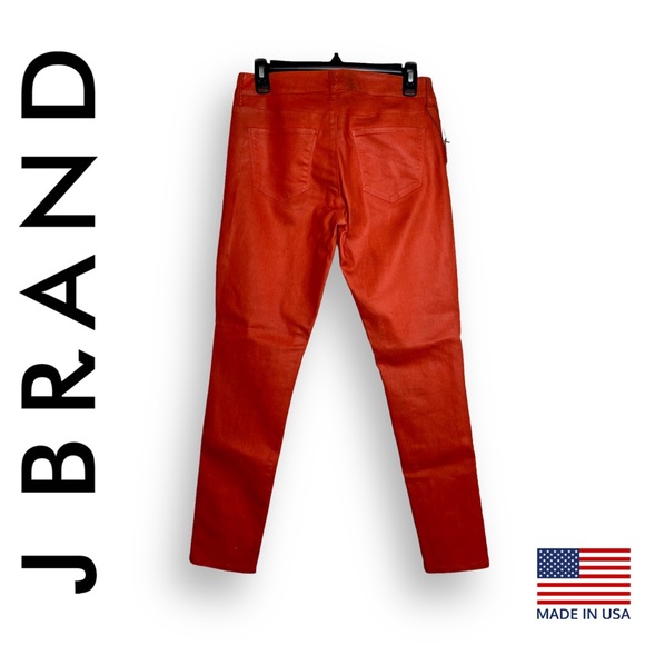 J Brand Sample Coated Red Super Skinny Jeans 29” - Picture 6 of 11